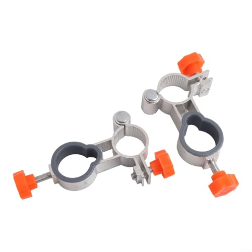 Niceminiwall 2 Stück verstellbare Schirmhalterklemme aus Aluminiumlegierung für 25 mm Rohr, Gartenstuhl, Kinderwagen oder Angelsitz, Clip-On-Sonnenschirmhalterung für Terrasse, Balkon und Deck (nicht von Niceminiwall