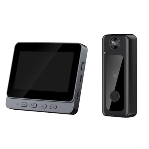 Niceminiwall 4,3 Zoll Wireless Video Türklingel mit 4,3 Zoll IPS-Display, 170° Weitwinkelobjektiv, 8MP HD-Kamera und für Home Security Intercom System von Niceminiwall