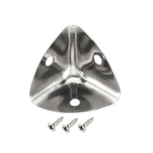 Niceminiwall 4 Stück 40 mm Metall-Eckenschutz für Holzkisten, Truhen, Stämme und Tische, Zinklegierung, Kastenkantenwinkel mit Schrauben für Möbeleckenschutz u von Niceminiwall