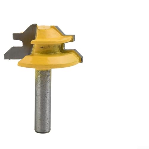 Niceminiwall 45-Grad-Gehrungsfräser mit 8-mm-Schaft, Hartmetallbestücktes Holzbearbeitungsfräsen für starke gehrte Eckverbindungen, Trimmen und Werkzeug Niceminiwall 45-Grad-Gehrungsfräser mit 8-mm-Schaft, Hartmetallbestücktes Holzbearbeitungsfräsen für starke gehrte Eckverbindungen, Trimmen und Werkzeug von Niceminiwall