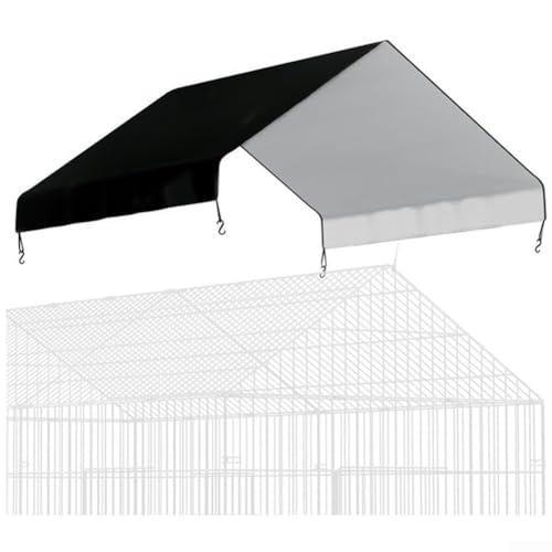 Niceminiwall Abdeckung für Hühnerstall, wasserdicht, Oxford-Stoff, 144 x 109 cm, großer Geflügelauslauf mit Bungee-Schnüren für den Außenbereich, Hühnerkäfig, Wetterschutz von Niceminiwall