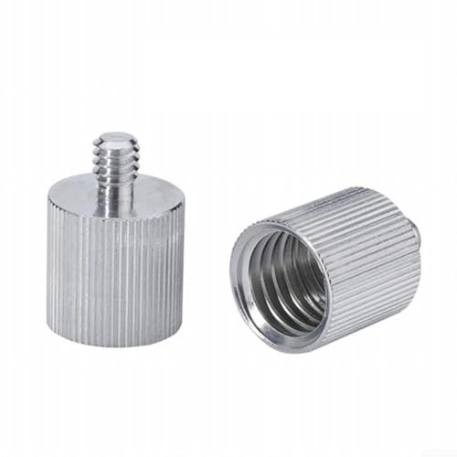 Niceminiwall Aluminiumlegierung 5/8 Zoll weiblich auf 1/4 Zoll Außengewinde Adapter, glattes Gewinde Mikrofonständer Konverter kompatibel mit Wasserwaage, Entfernungsmesser, Stativständer u Niceminiwall Aluminiumlegierung 5/8 Zoll weiblich auf 1/4 Zoll Außengewinde Adapter, glattes Gewinde Mikrofonständer Konverter kompatibel mit Wasserwaage, Entfernungsmesser, Stativständer u von Niceminiwall