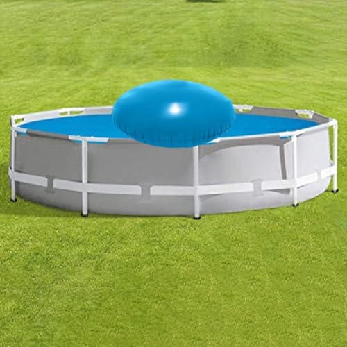 Niceminiwall Aufblasbares Poolkissen, Winterabdeckung, Unterstützung, PVC-Luftkissen, 120 cm, 150 cm, mit 3 m Seil, blaue Poolmatte für Schwimmbadschutz (1) von Niceminiwall