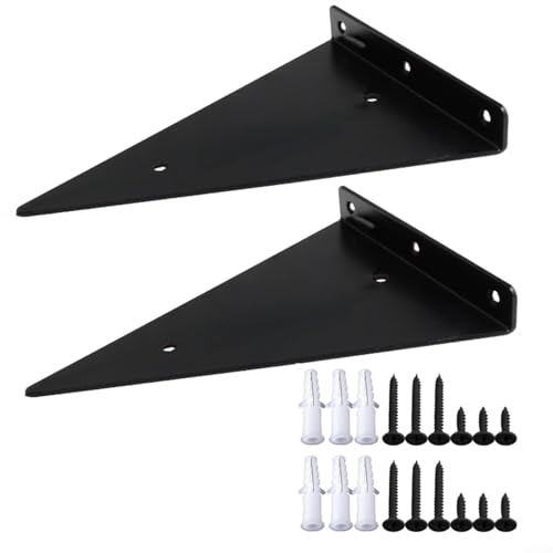 Niceminiwall Dreieckige Wandhalterung aus Edelstahl, rechtwinklig, fixiert für Heimwerker und Dekoration, 10 x 8 cm bis 17 x 28 cm, Größenoptionen (D) von Niceminiwall
