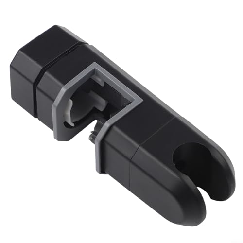 Niceminiwall Duschstange aus Chrom, verstellbar, 15 mm - 30 mm, Halterung, 360 ° drehbar, rutschfeste ABS-Konstruktion, Badezimmer-Duschzubehör (schwarz) von Niceminiwall