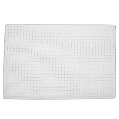 Niceminiwall Edelstahl-Grillgitter, Grillrost für japanisches koreanisches Grillen, Backen, Dämpfen und Outdoor-Camping, über Feuerstelle oder Holzkohlegrill, 45 x 30 cm von Niceminiwall