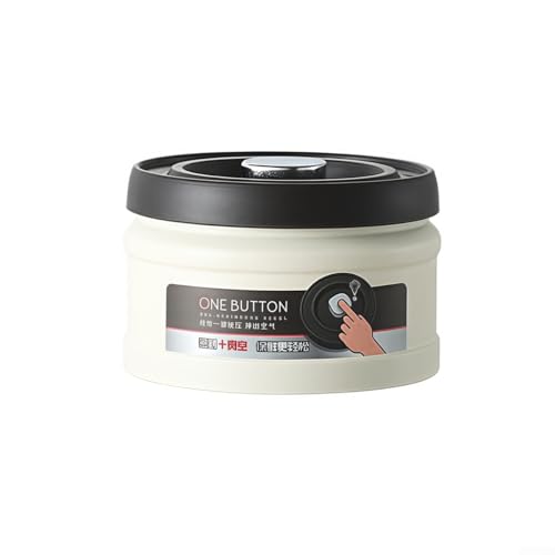 Niceminiwall Edelstahl-Kaffeebohnenbehälter mit Druck-Vakuumversiegelung, Aufbewahrungsdose für die Küche, Organisation, Tee-Getreide, Lebensmittelaufbewahrung, 750 ml, 1100 ml, 1600 ml (Weiß 750 ml) Niceminiwall Edelstahl-Kaffeebohnenbehälter mit Druck-Vakuumversiegelung, Aufbewahrungsdose für die Küche, Organisation, Tee-Getreide, Lebensmittelaufbewahrung, 750 ml, 1100 ml, 1600 ml (Weiß 750 ml) von Niceminiwall