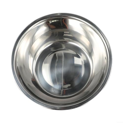 Niceminiwall Edelstahl-Rührschüssel-Set zum Kochen, Backen, Salatzubereitung und Aufbewahrung von Lebensmitteln, langlebige Metall-Küchenschüsseln mit breitem flachem Rand für einfaches Ausgießen (24 von Niceminiwall