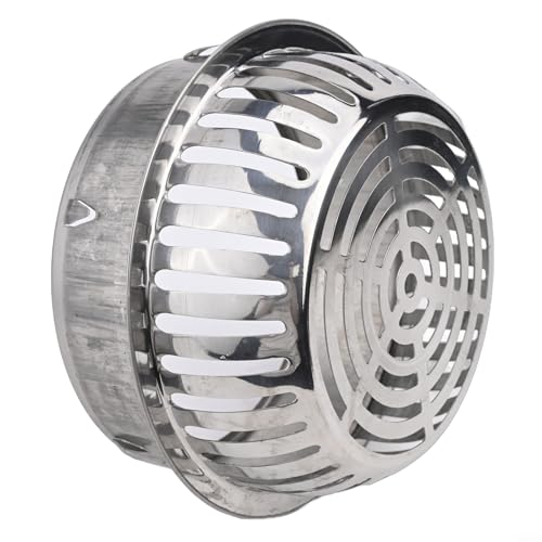 Niceminiwall Edelstahl-Schutz gegen Verstopfung von Dachbodenablauf, Dachrinne, Kanalfilterschutz, Außenfallrohr und Auspuffrohrschutz zum Blockieren von Blättern, Schmutz und (200 mm) von Niceminiwall