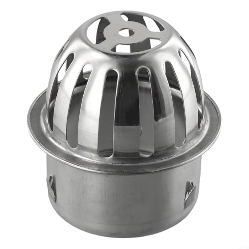 Niceminiwall Edelstahl-Schutz gegen Verstopfung von Dachbodenablauf, Dachrinne, Kanalfilterschutz, Außenfallrohr und Auspuffrohrschutz zum Blockieren von Blättern, Schmutz und (75 mm) von Niceminiwall