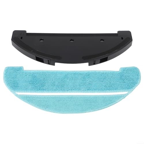 Niceminiwall Ersatz-Mopphalterung und Wischmopp-Pad-Set, kompatibel mit L11 und S9 Vxvc11/Vxvc12/Vxvc13/Vxvc14 Roboter-Staubsauger, langlebiger Kunststoff und Mikrofaser, schwarz von Niceminiwall