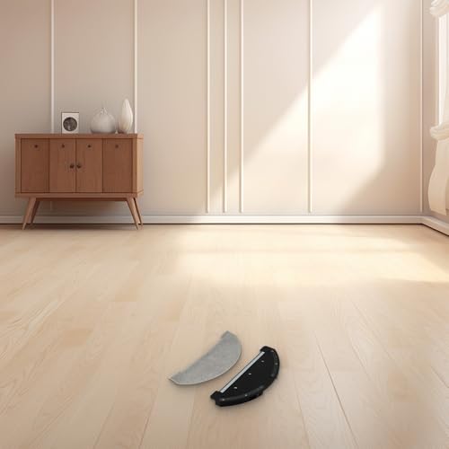 Niceminiwall Ersatz-Mopphalterung und Wischmopp-Pad-Set, kompatibel mit L11 und S9 Vxvc11/Vxvc12/Vxvc13/Vxvc14 Roboter-Staubsauger, langlebiger Kunststoff und Mikrofaser (weiß) von Niceminiwall