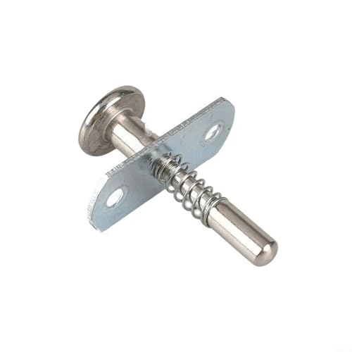 Niceminiwall Federbelasteter Bolzenriegel aus Stahl, 6,5 x 45 mm, mit Schrauben, langlebige Schrank- und Möbelbeschläge für Betten, Schubladen, Schränke, Aufbewahrungstüren, Bildschirme von Niceminiwall