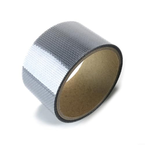 Niceminiwall Fiberglas-Reparaturband, 5,1 x 200,1 cm, wasserdicht, selbstrollend, für Fensterscheiben, Bildschirmtüren, Zelte, Pool und Wohnmobil, einfach zu schneiden und anzuwenden von Niceminiwall