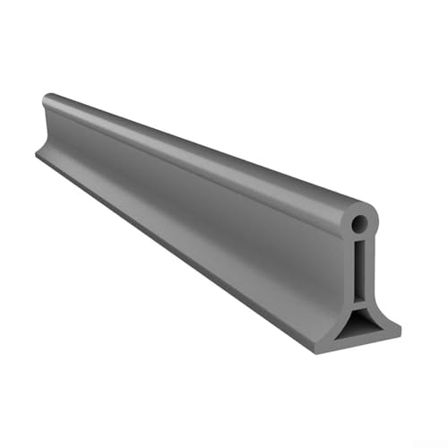 Niceminiwall Flexibler TPE-Wasserstopper-Streifen, 2 m, Duschsperre für Nass- und Trockentrennung, wasserdichter Spritzschutz für Badezimmerböden, Küchenspülen, Badewannenkanten (grau) von Niceminiwall