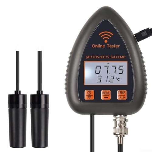 Niceminiwall Für WiFi 5-in-1 PH Monitor Wasserqualität Tester Salzgehalt/Temperatur Tester (WF991) von Niceminiwall