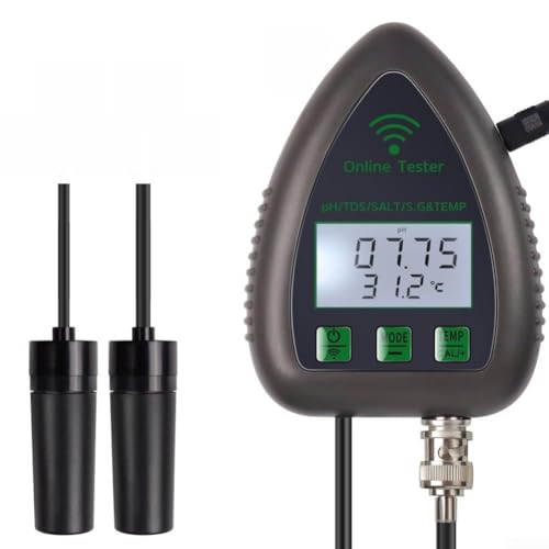 Niceminiwall Für WiFi 5-in-1 PH Monitor Wasserqualität Tester Salzgehalt/Temperatur Tester (WF9951) von Niceminiwall
