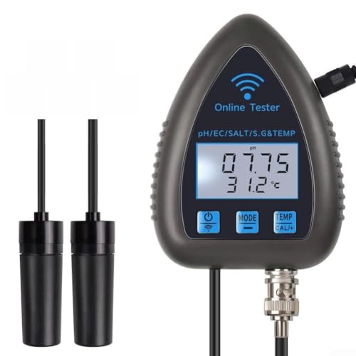 Niceminiwall Für WiFi 5-in-1 PH Monitor Wasserqualität Tester Salzgehalt/Temperatur Tester (WF9953) von Niceminiwall