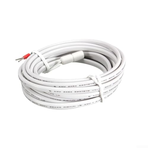 Niceminiwall Fußbodenheizung Fühler Fühler 300cm Kabellänge 10K Ohm Thermistor Temperaturfühler für Fußbodenheizung Thermostatsysteme Thermoplastisches Gummi weiß von Niceminiwall