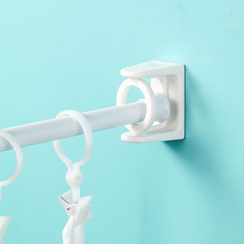 Niceminiwall Gardinenstangenhalter 2er Set Selbstmontage Ohne Bohren Kunststoffhalter mit 360° drehbarem Design für Gardinenstangen bis 2,5cm Durchmesser Kompatibel mit Glas Niceminiwall Gardinenstangenhalter 2er Set Selbstmontage Ohne Bohren Kunststoffhalter mit 360° drehbarem Design für Gardinenstangen bis 2,5cm Durchmesser Kompatibel mit Glas von Niceminiwall