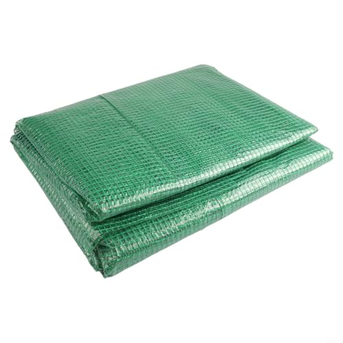 Niceminiwall Gartengewächshaus Pflanzenabdeckung 143 x 143 x 195 cm PVC begehbare Schutzabdeckung Indoor Outdoor Balkon Transparent Weiß Grün (grün) von Niceminiwall