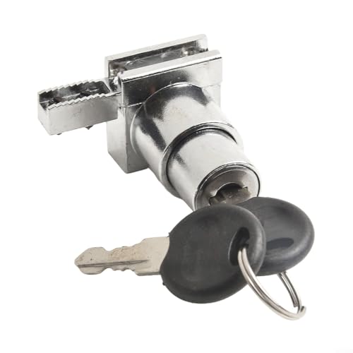 Niceminiwall Glasschiebetürschloss aus Zinklegierung für 5–8 mm dicke Vitrine Vitrine mit 2 Schlüsseln, keine Stanzinstallation erforderlich Niceminiwall Glasschiebetürschloss aus Zinklegierung für 5–8 mm dicke Vitrine Vitrine mit 2 Schlüsseln, keine Stanzinstallation erforderlich von Niceminiwall