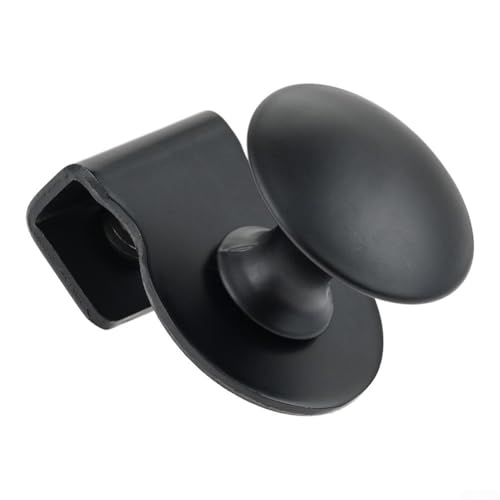 Niceminiwall Glastürklemme aus Edelstahl, für 5–8 mm Schiebetüren oder Vitrinentüren, ohne Bohren, für Küche, Bad, Weinkeller, Bücherregal, Schwarz von Niceminiwall