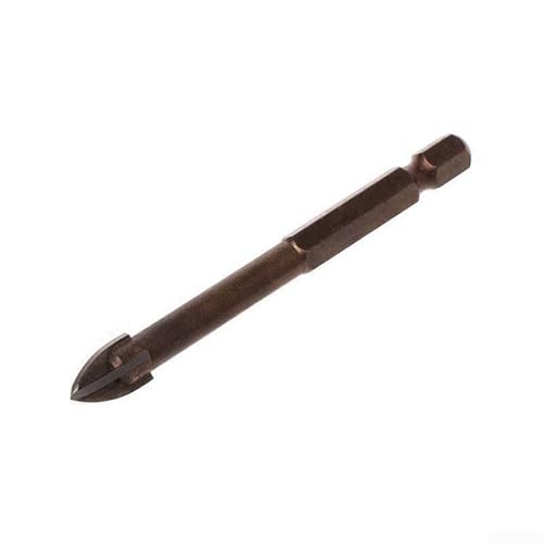 Niceminiwall Hartmetall-Punktbohrer mit 4 Schneidkanten für Keramik, Granit, Fliesen, Stein, Holz, Kunststoff und Beton, Wandlochbohrung, industrielle Qualität, beschichtet (3 mm) von Niceminiwall