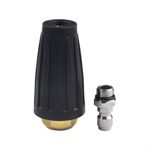 Niceminiwall Hochdruckreiniger, drehbar, für Turbodüse, 4000 PSI, 2,5–4 GPM, 6,35 mm Schnellanschluss (035) von Niceminiwall