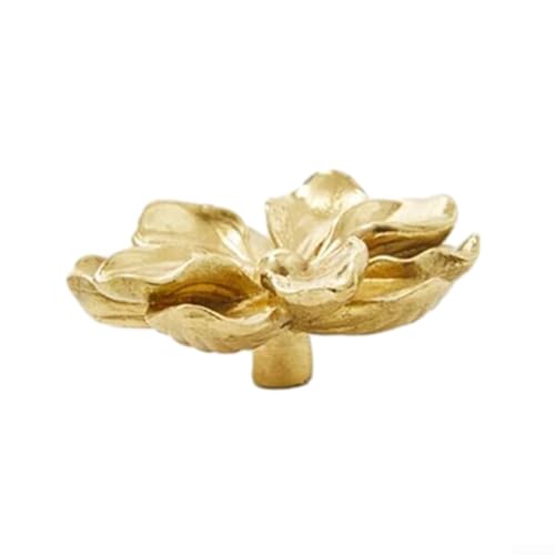 Niceminiwall Kamelienblüte Messing Schrankknopf Pull für Schubladen und Schränke in Küche Büro Zuhause mit elegantem Design und einfacher Installation Niceminiwall Kamelienblüte Messing Schrankknopf Pull für Schubladen und Schränke in Küche Büro Zuhause mit elegantem Design und einfacher Installation von Niceminiwall
