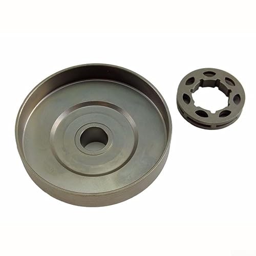 Niceminiwall Kettensäge Kupplung Felge Ritzel Trommel 3/8 7T Ersatz Montage für chinesische Modelle 4500 5200 5800 45cc 52cc 58cc kompatibel mit Plantiflex PF-4500 PF-5200 Kiam von Niceminiwall