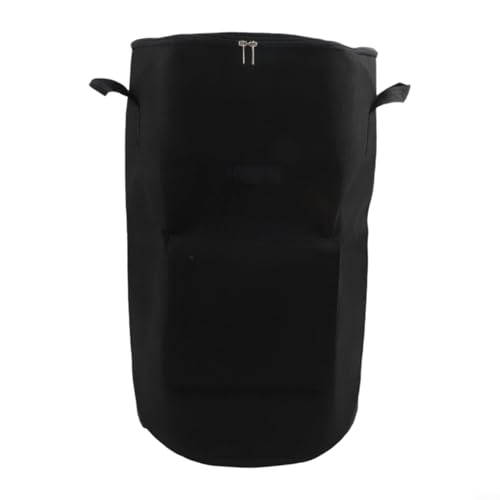 Niceminiwall Kompostbeutel, Gartenabfalleimer, Vliesstoff, großes Fassungsvermögen, 57 l, für den Außenbereich, Küche, Abfallentsorgung, Komposteimer für Küche, Garten, Hof (schwarz) von Niceminiwall