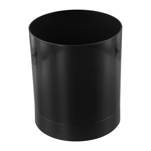 Niceminiwall Küchenutensilienhalter mit 360° drehbarem Boden, große Kapazität, Besteck-Aufbewahrungsbehälter mit drei Fächern, rutschfester Kunststoff-Kochlöffel und Spatel (schwarz) von Niceminiwall