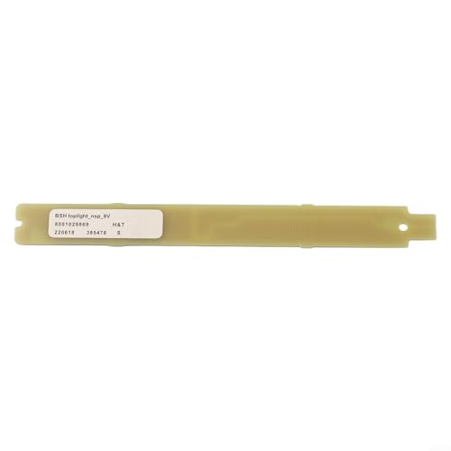 Niceminiwall Kühlschrank-LED-Lichtleiste, kompatibel mit BSH 9001030205 9001069888, 3 V, 6 V, Metallkonstruktion, 112 x 12 mm, verbesserte Innenbeleuchtung (6 V) von Niceminiwall