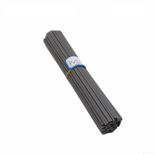 Niceminiwall Kunststoff-Schweißstäbe-Set für thermoplastische Reparatur, ABS-Kunststoff, PP-PVC, PE-Material, Schweißausrüstungszubehör für Auto-Stoßstangen, Wassertanks, Rohre, Türen (graues PVC, 25 von Niceminiwall
