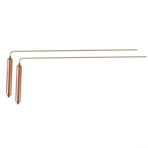 Niceminiwall Kupfer-Wünschelruten-Set für Wasser- und Metalldetektion, professionelle Wahrsagungswerkzeuge mit 2 handgeführten Kupfer-Tauchstäben und 1 Pendel für die Schatzsuche, (C) von Niceminiwall