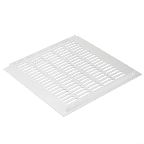 Niceminiwall Lüftungsgitter, quadratisch, 300 x 300 mm, Aluminium-Legierung, Lüftungsschlitzabdeckung mit Edelstahlgeflecht für Schrank- oder Raumluftströmung und Prävention, fest von Niceminiwall