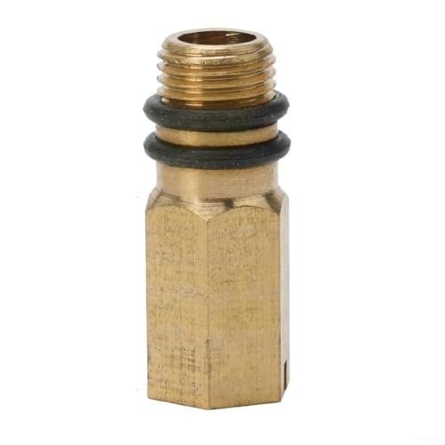 Niceminiwall M10 Wasserhahn-Blindstopfen aus Messing für flexiblen Wassereinlass, 10 mm Gewinde-Endkappe mit Gummi-Unterlegscheiben für Küchen- oder Badezimmermischer, Kalt- oder Niceminiwall M10 Wasserhahn-Blindstopfen aus Messing für flexiblen Wassereinlass, 10 mm Gewinde-Endkappe mit Gummi-Unterlegscheiben für Küchen- oder Badezimmermischer, Kalt- oder von Niceminiwall