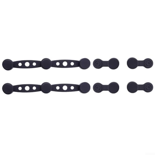 Niceminiwall Magnetische Silikon-Schnalle für Luftfritteusen-Pergamentpapier – hitzebeständiger, lebensmittelechter Halter hält die Einlagen sicher, verschieben oder erhitzen (schwarz) von Niceminiwall