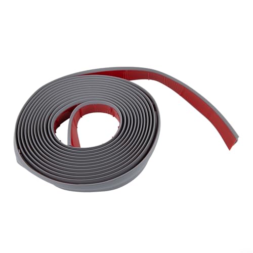 Niceminiwall Nahtloser Teppichkantenstreifen, sicherer 6 m Bodenübergang für 10 mm dicken Teppich (Hellgrau, 6 m) von Niceminiwall