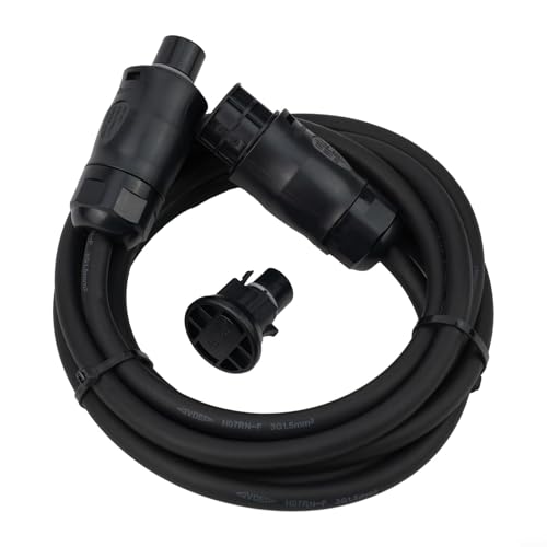 Niceminiwall Netzanschlusskabel H07RN-F 3-adrig 1,5 mm² für Betteri BC01 auf Schuko Wieland Steckdose, ölbeständiges, flammhemmendes Solar-Wechselrichter-Stromkabel, kompatibel (3 Meter) von Niceminiwall