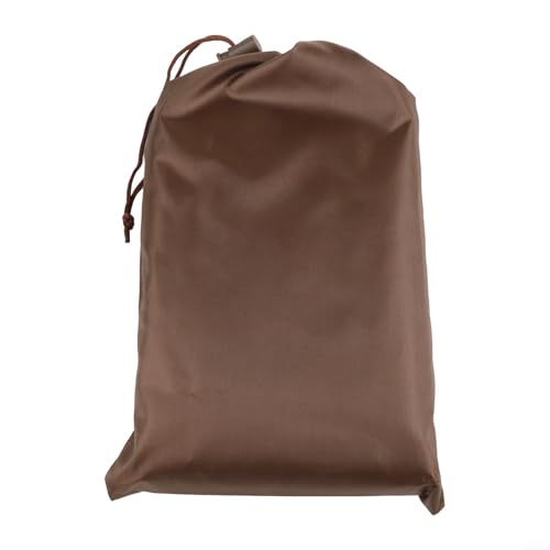 Niceminiwall Outdoor 2-3-Sitzer Schaukel Baldachin Ersatzset, wasserdichte Polyester-Hängematte Markise und Sitzbezug für Garten Veranda Schaukelstuhl, staubdichtes Sonnenschutzzubehör f(Braun) von Niceminiwall