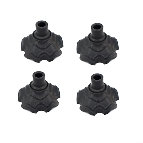 Niceminiwall Outdoor Camping Stuhl Fußpolster 4 Stück rutschfeste Anti-Fallabdeckungen Verstellbarer Winkel Design für Klappstühle verhindern Einsinken in Erde (15 mm) von Niceminiwall