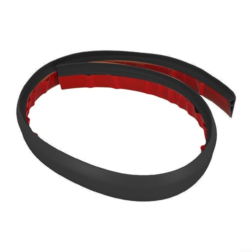 Niceminiwall PVC-Boden-Übergangsstreifen, 1 m, selbstflach, Laminatboden-Schwellenabdeckung, Kantenreduzierer für Türen, Fliesen und verschiedene Bodenhöhen, nahtloser Spalt (schwarz) von Niceminiwall