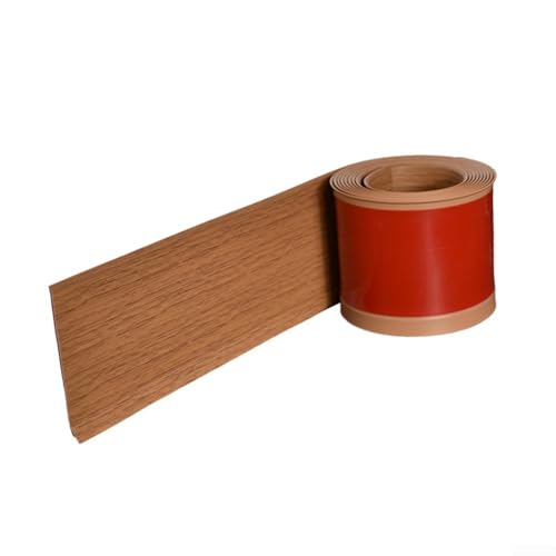 Niceminiwall PVC Sockelleiste Kantenverkleidung, 3 Meter, selbstklebend, wasserdicht, Haushaltsdekoration, Aufkleber für Wohnzimmer und Schlafzimmer, Wandschutz in Grau, Braun, Schwarz, (Grau) von Niceminiwall