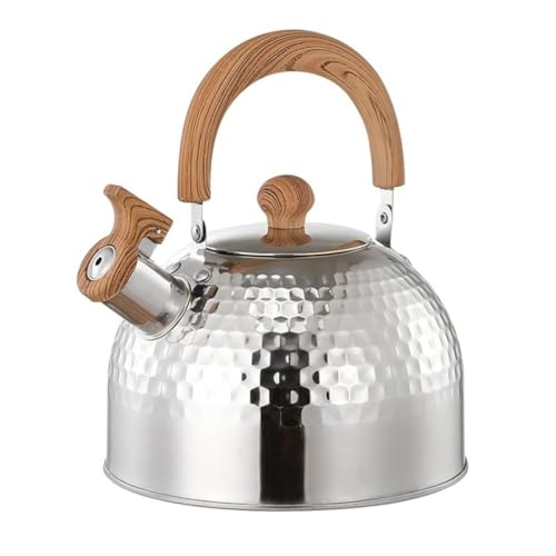 Niceminiwall Pfeifender Teekessel aus Edelstahl für Herdplatte, Camping-Kaffee für Kanne mit isoliertem Griff und spritzwassergeschütztem Auslauf, dauerhafte rostbeständige Konstruktion, 3000 ml Niceminiwall Pfeifender Teekessel aus Edelstahl für Herdplatte, Camping-Kaffee für Kanne mit isoliertem Griff und spritzwassergeschütztem Auslauf, dauerhafte rostbeständige Konstruktion, 3000 ml von Niceminiwall