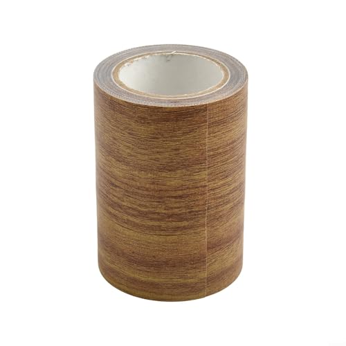 Niceminiwall Reparaturband mit Holzmaserung, 8 cm x 4,57 m, für Möbel, Böden, Türen, Fenster, Sockelleisten und Tische, langlebiges PE+Gaze-Material, schneidbarer Flicken (C) von Niceminiwall