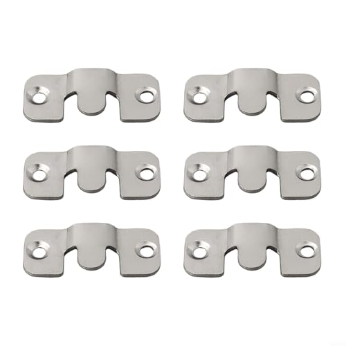 Niceminiwall Robuste Metall-Bilderrahmenhaken, 44 x 19 mm, mit verchromter vernickelter Oberfläche, bündige Halterungen für Wandaufhängung, Spiegel, Bilderrahmen, CB Niceminiwall Robuste Metall-Bilderrahmenhaken, 44 x 19 mm, mit verchromter vernickelter Oberfläche, bündige Halterungen für Wandaufhängung, Spiegel, Bilderrahmen, CB von Niceminiwall