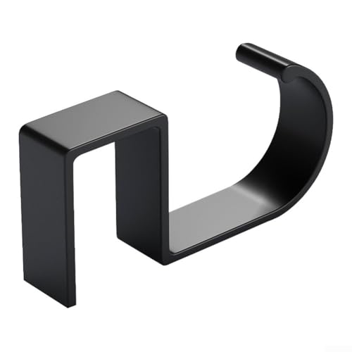 Niceminiwall Robuste Metalllegierung Geldbörsenhalter 2 Stück für Tisch Desktop Brieftasche Haken Ständer Tasche Aufhänger geeignet für Büro Zuhause Reisen Restaurant (schwarz) von Niceminiwall