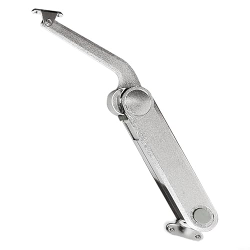 Niceminiwall Robustes verstellbares hydraulisches Gasfeder-Deckelscharnier für Schränke, Spielzeugkisten und Kleiderschränke mit 75°, 90° und 100° Öffnungswinkeleinstellung, Zinklegierung von Niceminiwall